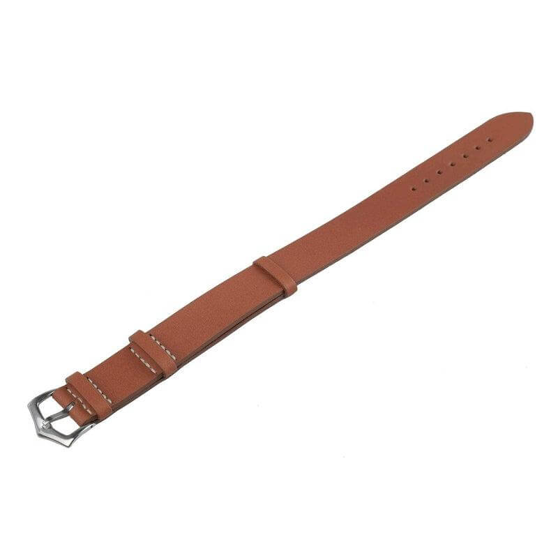 Brown Grand Cavalier Cuir Military Watch Strap