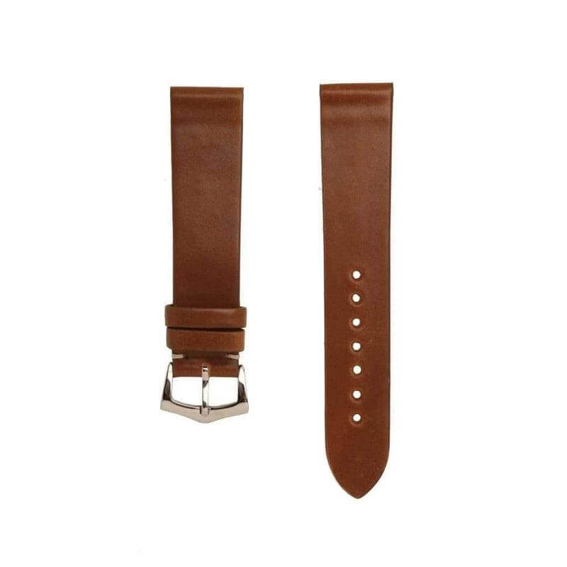 Brown Cordovan Leather No Stitches Watch Strap