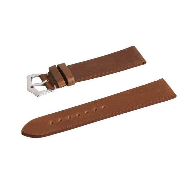 Brown Cordovan Leather No Stitches Watch Strap