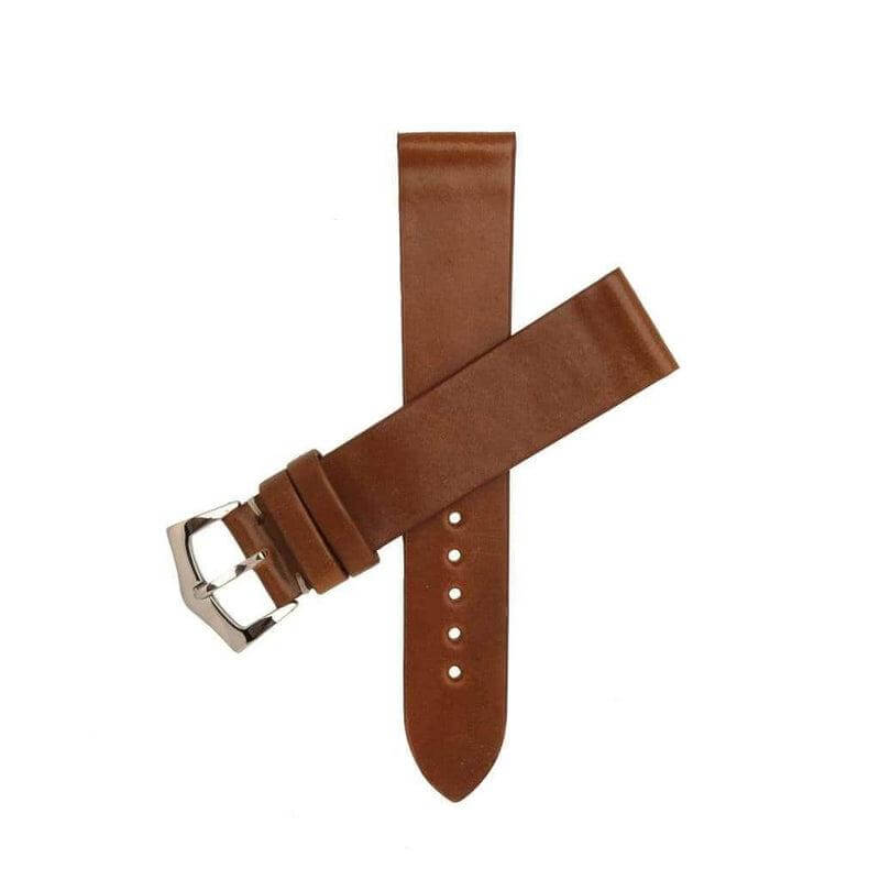 Brown Cordovan Leather No Stitches Watch Strap