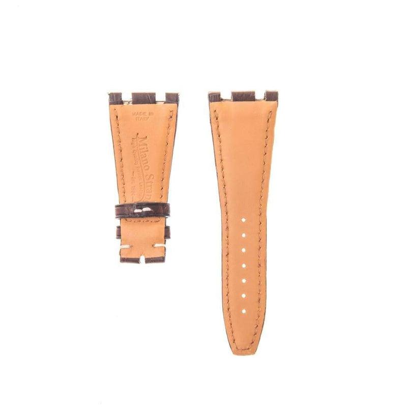 Brown Matt Genuine Alligator Watch Strap Audemars Piguet Compatible