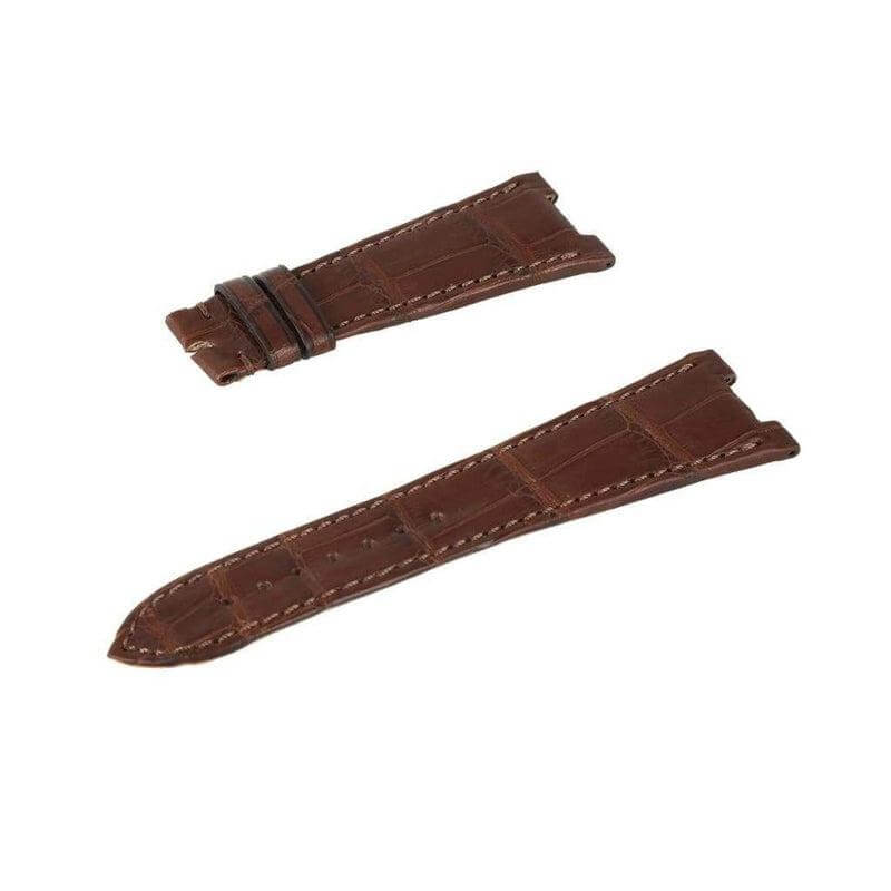 Brown Matt Genuine Alligator Watch Strap Patek Philippe Compatible