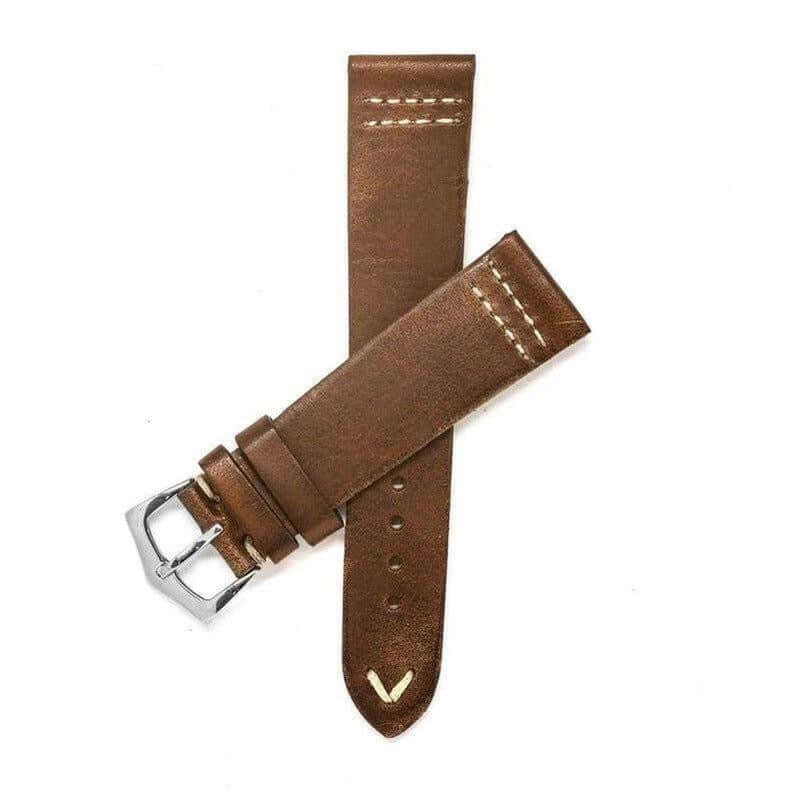 Premium Brown Vintage Leather Watch Strap