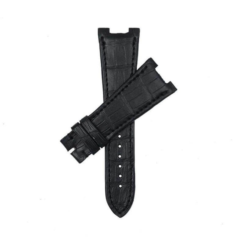 Dark Blue Matt Genuine Alligator Watch Strap Patek Philippe Compatible