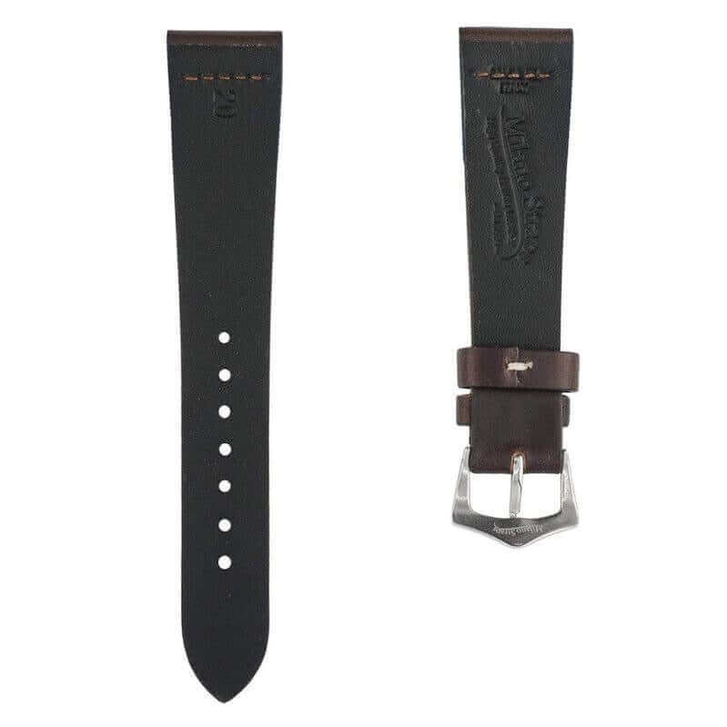 Dark Brown Vintage Leather Watch Strap