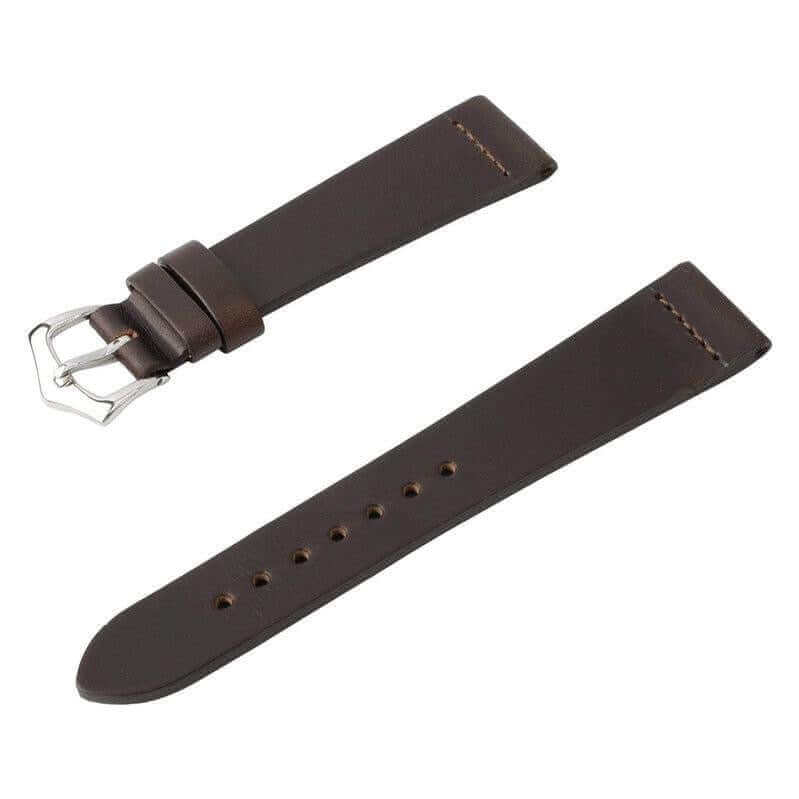 Dark Brown Vintage Leather Watch Strap