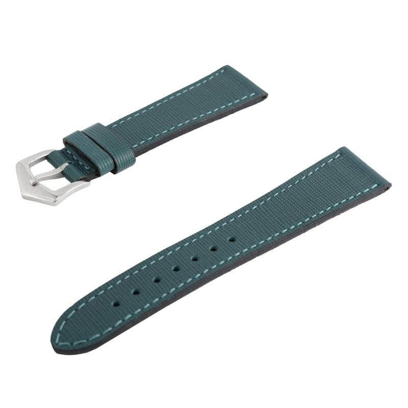 Green Saffiano Leather Watch Strap