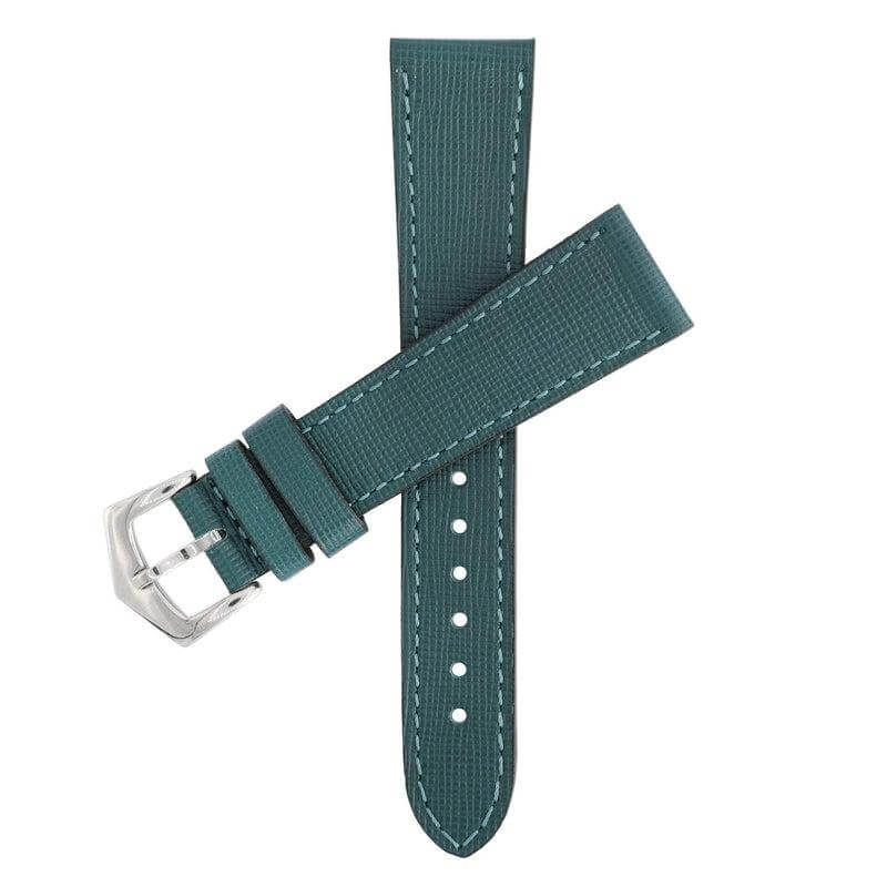 Green Saffiano Leather Watch Strap