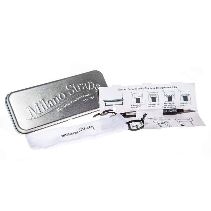 Military Watch Strap Olive Italian Leather