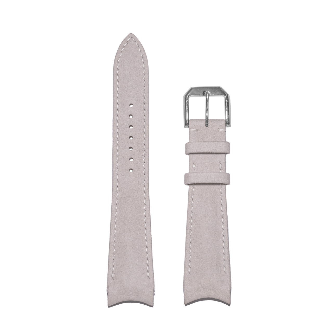 Handmade Rembordé Folded Edge Nubuck Leather Strap - Integrated Fit