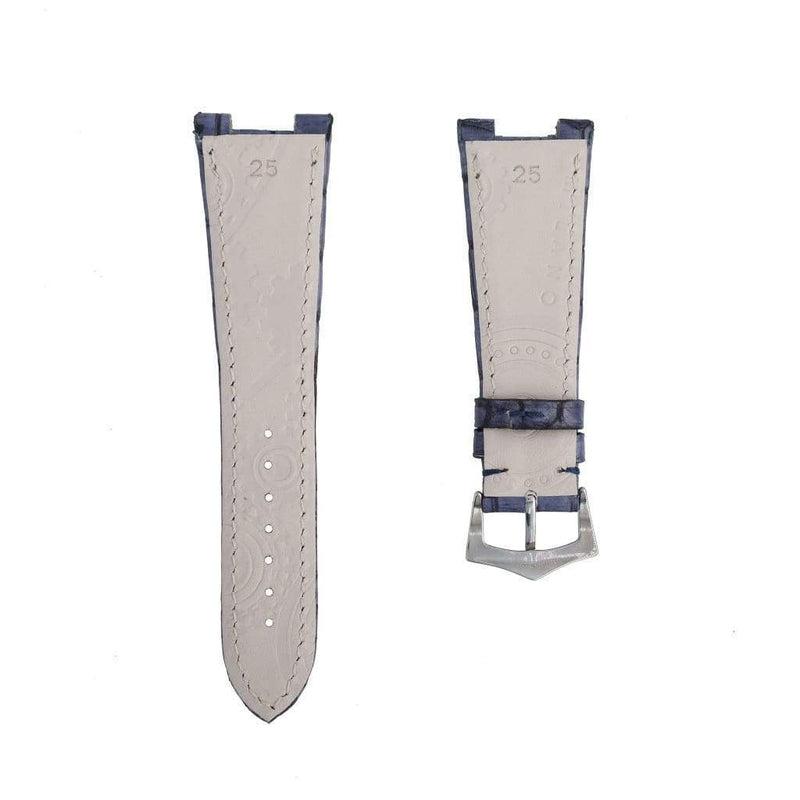 Vintage Blue Genuine Alligator Watch Strap Patek Philippe Compatible