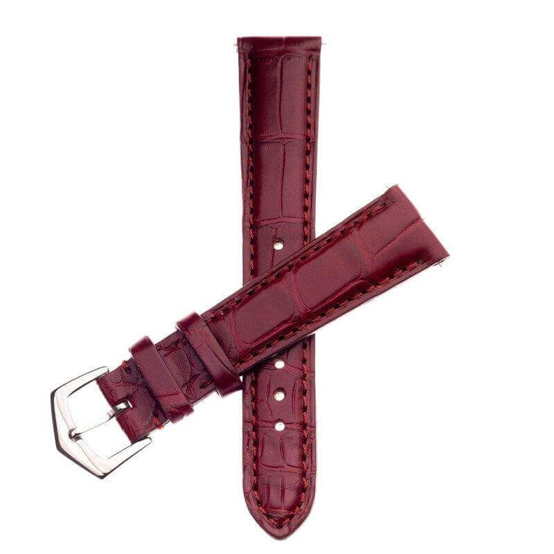 Apple Watch Leather Band ™ Burgundy Matt Alligator Watch Strap