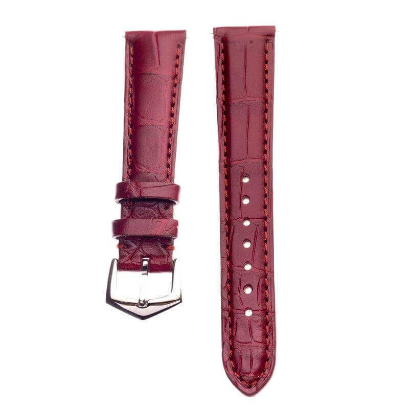 Apple Watch Leather Band ™ Burgundy Matt Alligator Watch Strap