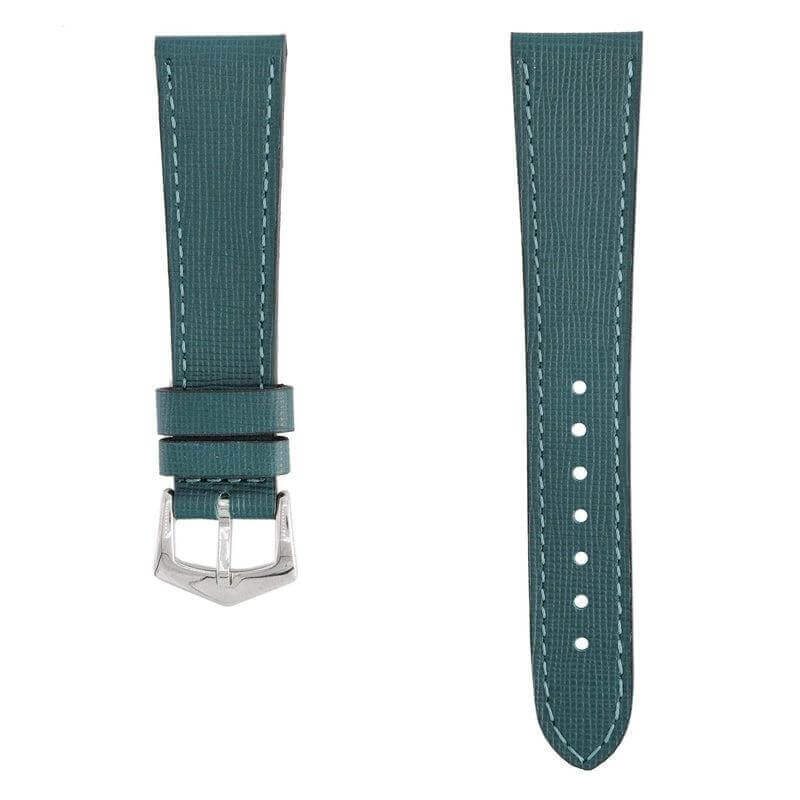 Apple Watch Leather Band ™ Green Saffiano Tone Stitches