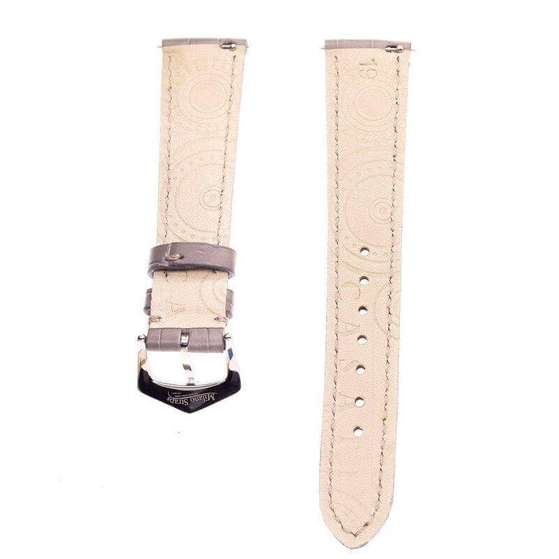Apple Watch Leather Band ™ Grey Matt Alligator Watch Strap