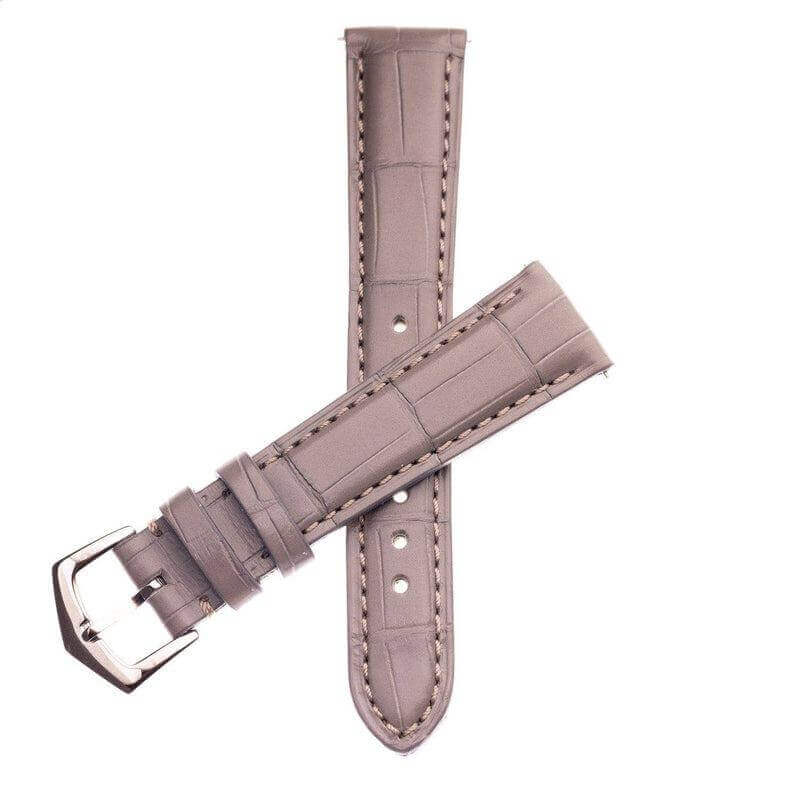 Apple Watch Leather Band ™ Grey Matt Alligator Watch Strap
