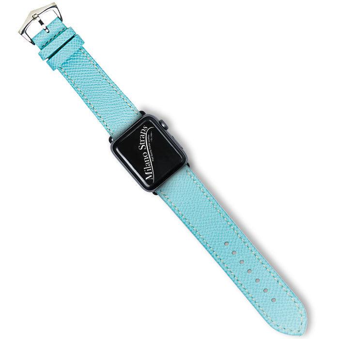 Apple Watch Leather Band ™ Hammered Calfskin Light Blue