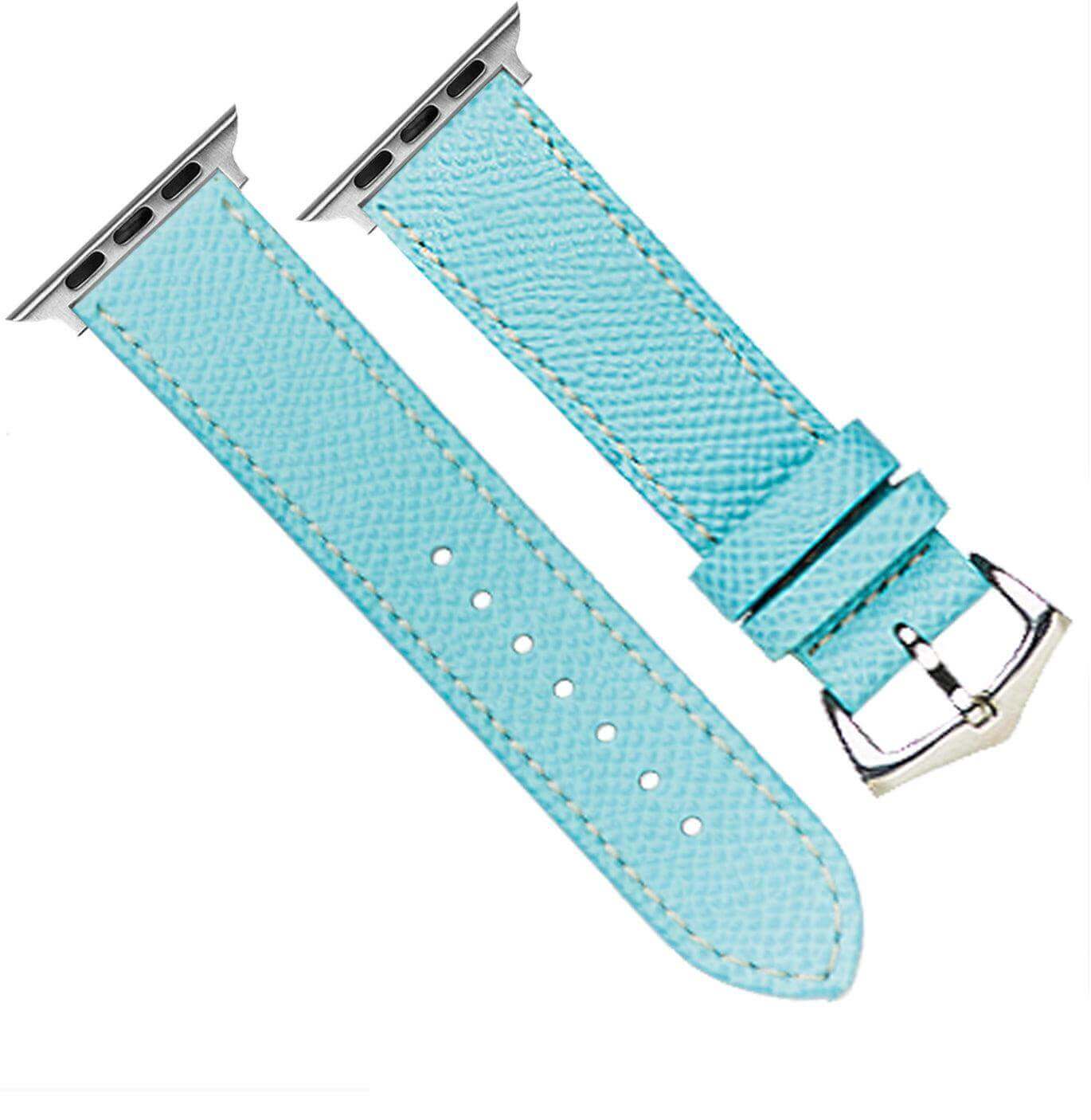 Apple Watch Leather Band ™ Hammered Calfskin Light Blue