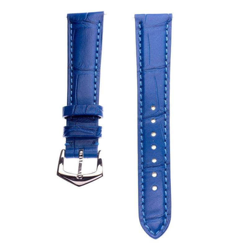 Apple Watch Leather Band ™ Light Blue Matt Alligator Watch Band