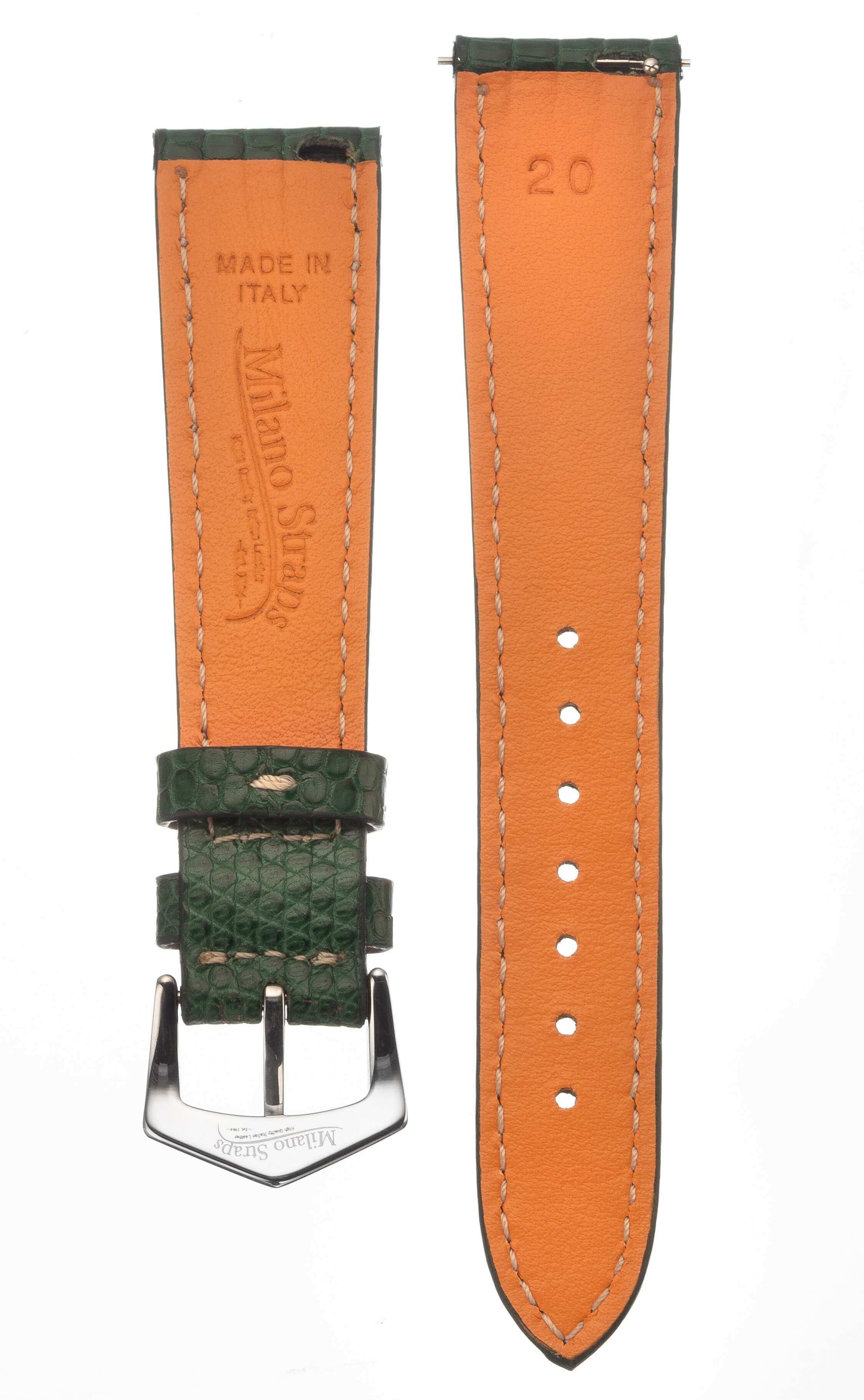 Green Lizard Apple Watch Leather Band  | Watch Bands