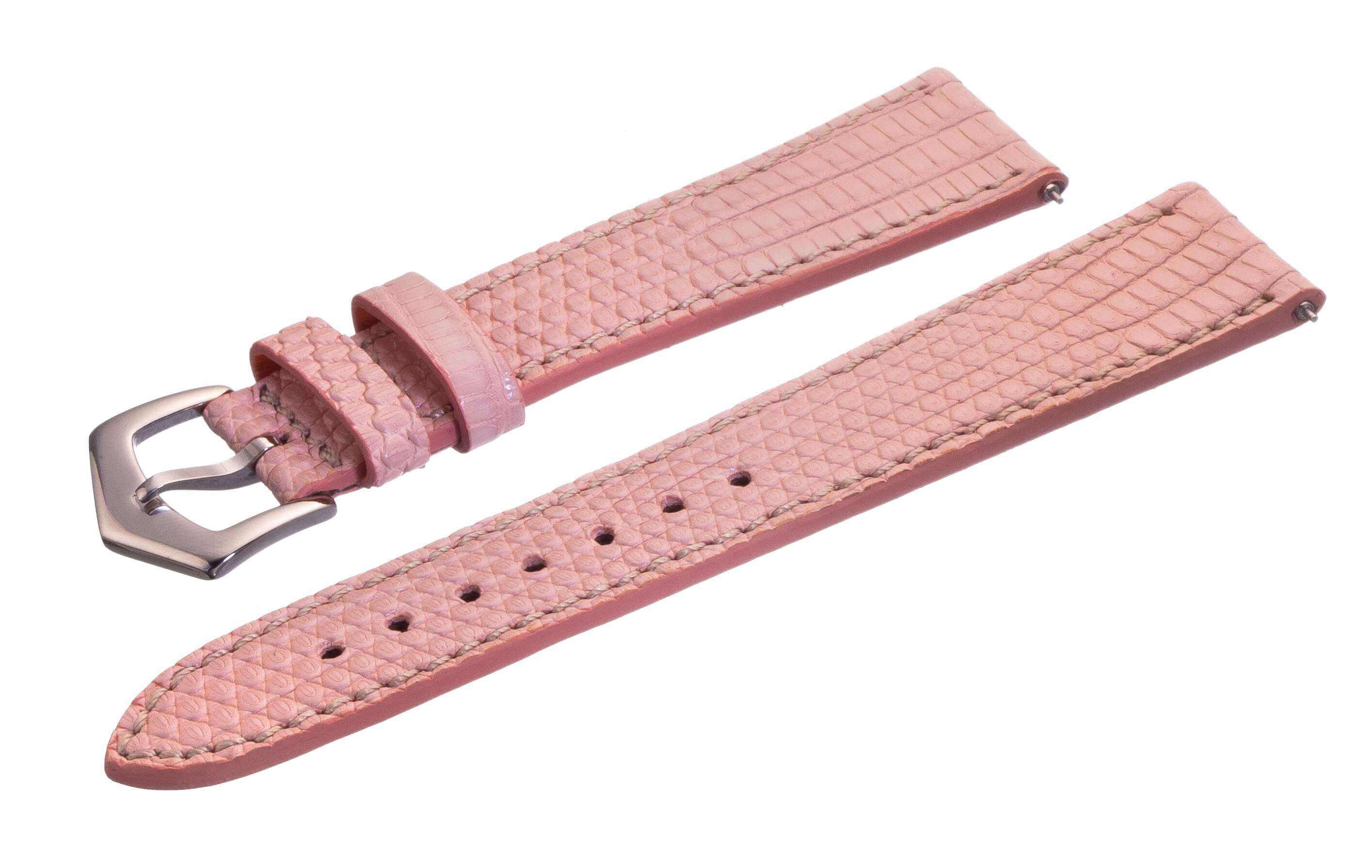 Pink Lizard Apple Watch Leather Band