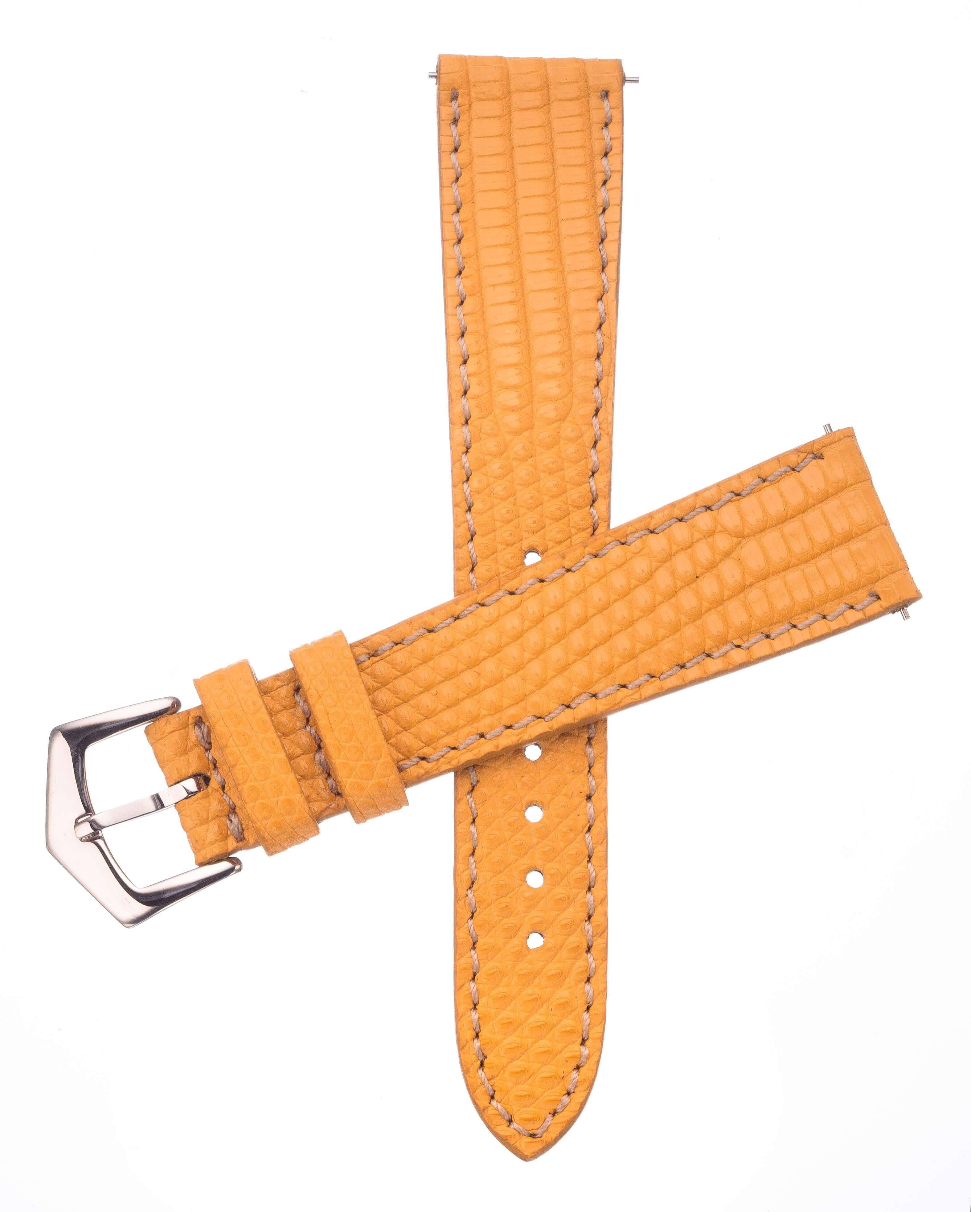Yellow Lizard Apple Watch™ Leather Band