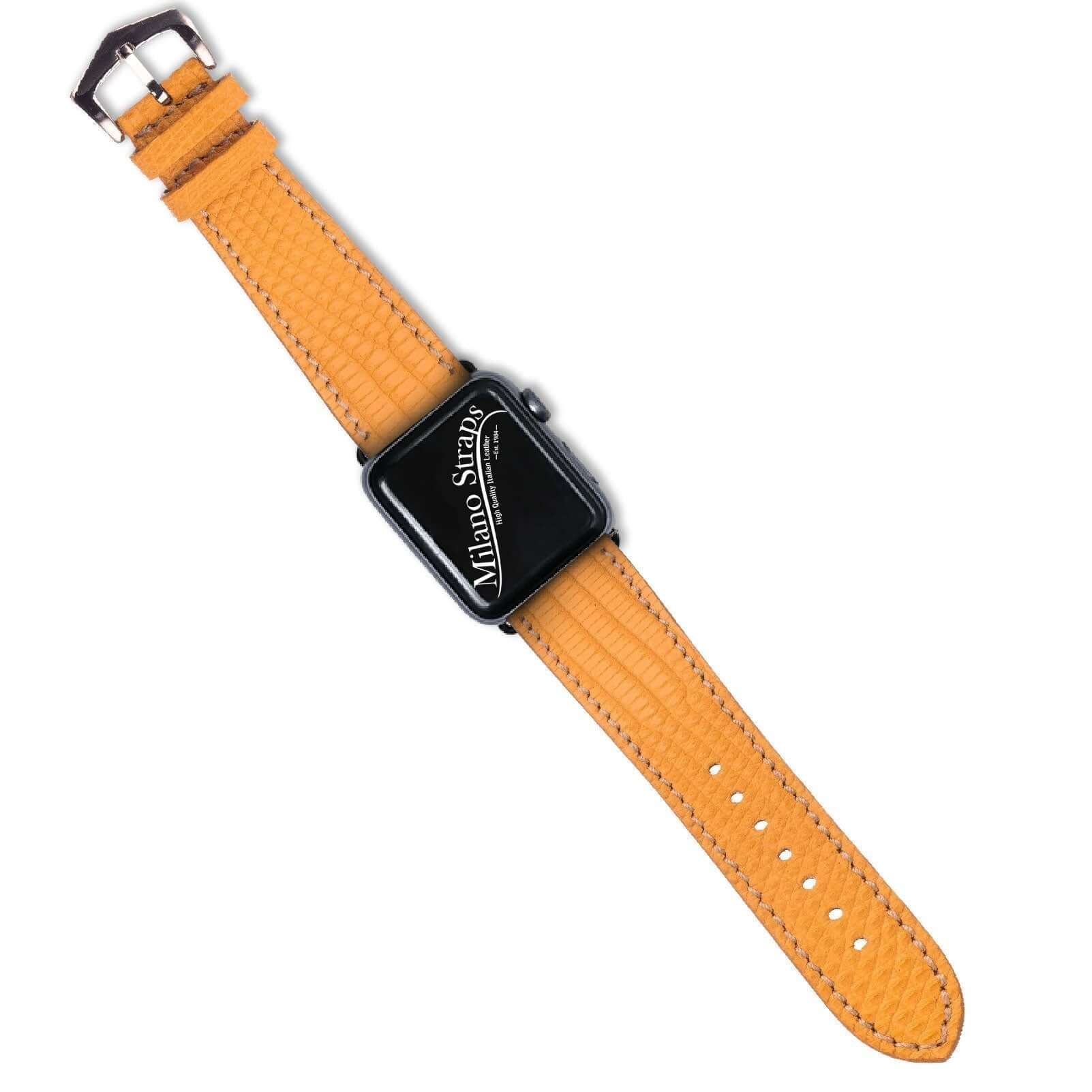 Yellow Lizard Apple Watch™ Leather Band